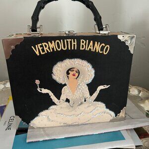 Vermouth Bianco Cigar box novelty purse with beautiful details and accents